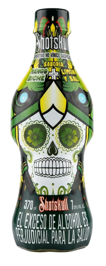 Botella ShotSkull MANGO BICHE LIMON Y SAL