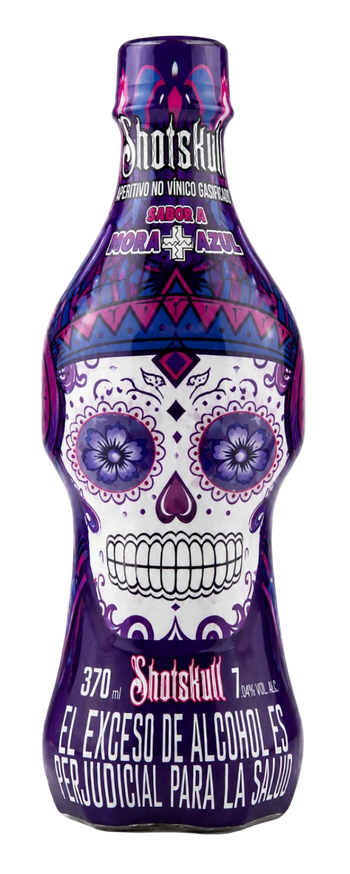 Botella ShotSkull MORA AZUL CAMU CAMU